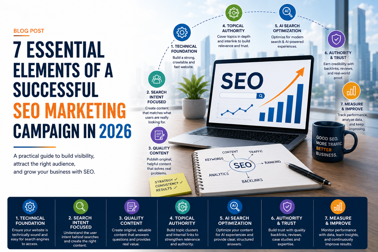 7 Essential Elements of a Successful SEO Marketing Campaign in 2026